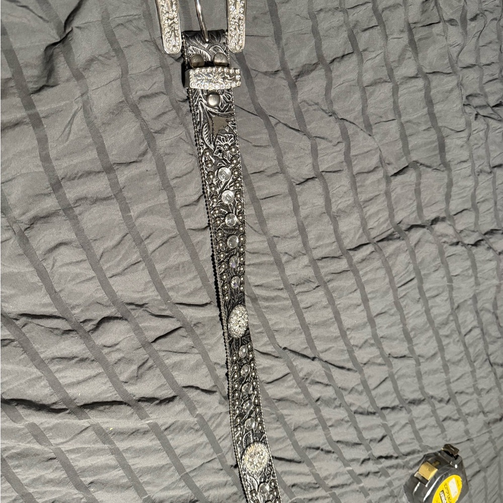 Vintage Black Embellished Belt